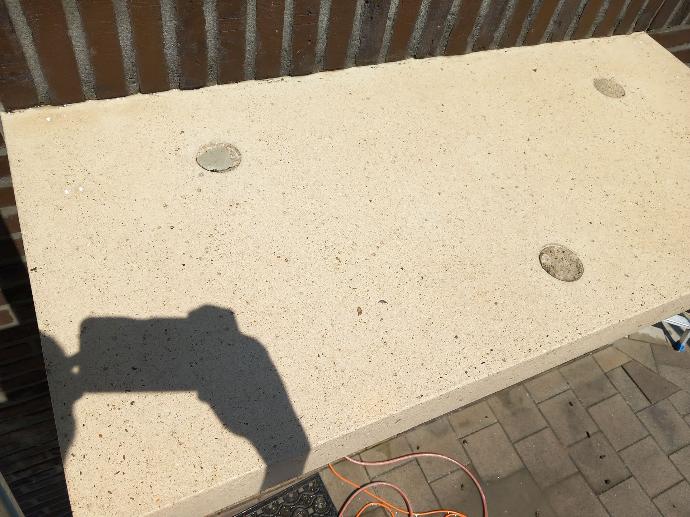 Afdakje na het hogedrukwerk Afdakje na het hogedrukwerk